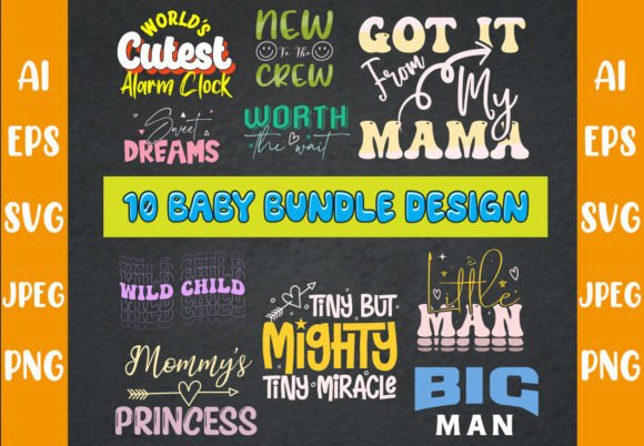 Reviewing the Baby Bundle Design Svg Colorful Vector